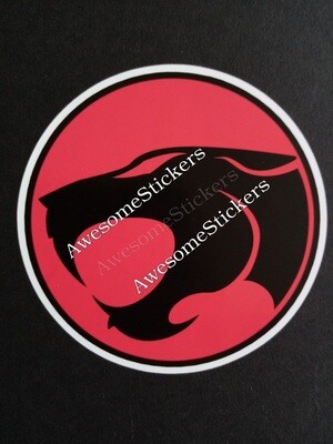 Thundercats logo custom repro sticker decal measures 8 cm DIE CUT