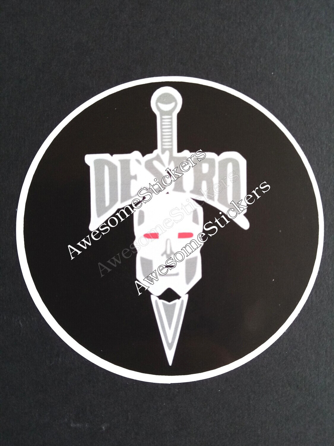 G.I. Joe Destro GI Joe custom repro sticker...die cut