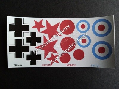 GI Joe Motorcycle &amp; Sidecar custom repro replacement stickers DIE CUT