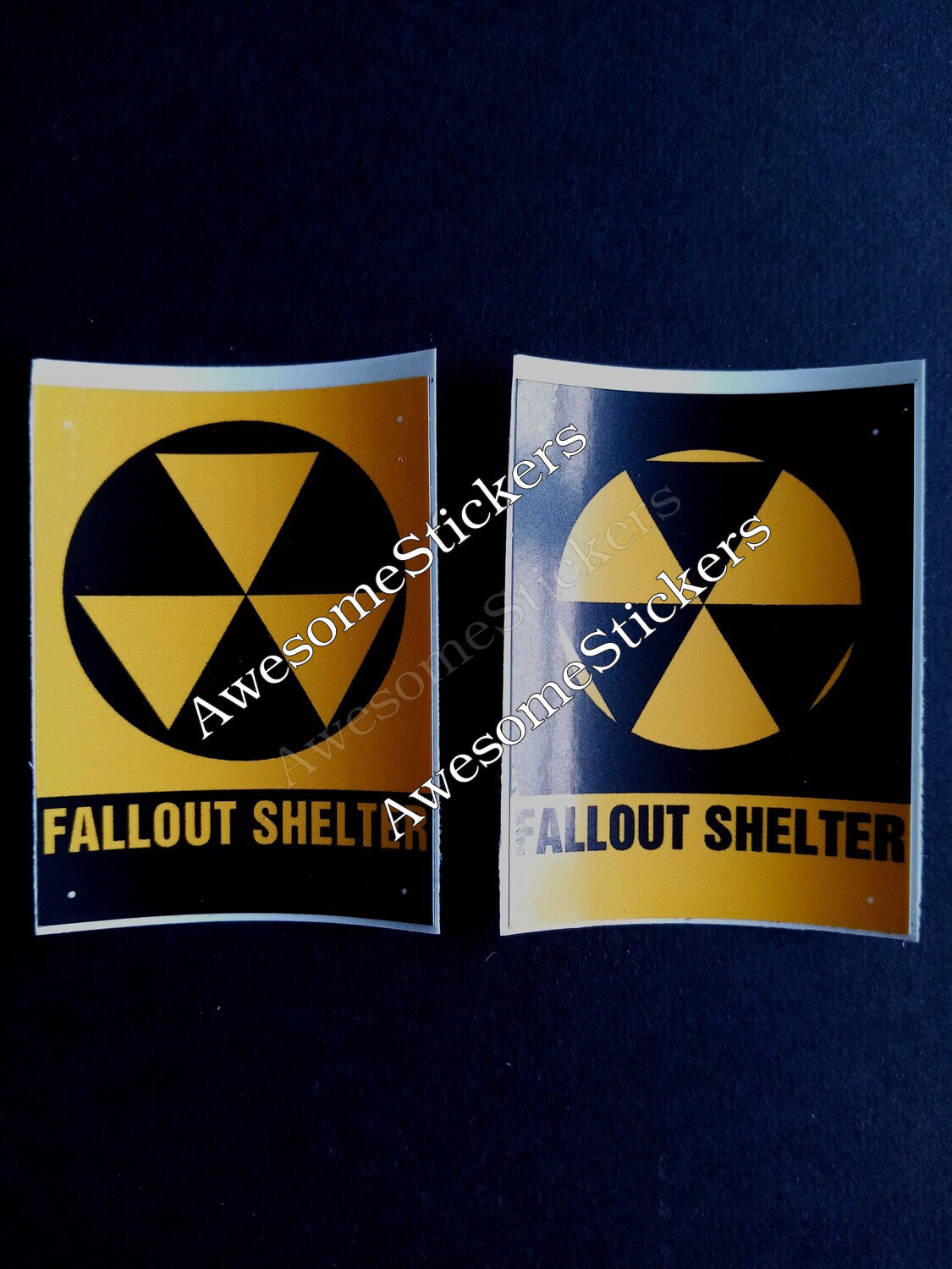 Fallout Shelter custom repro stickers labels decals 5.5 x 4 cm each DIE CUT