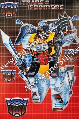 Transformers Grimlock character approx. 15 x 11 cm custom sticker DIE CUT
