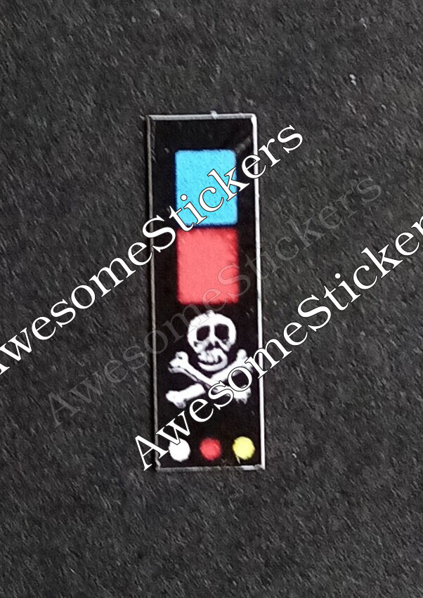Action Force Skeletron custom repro sticker DIE CUT