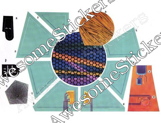 MOTU Eternia Playset Masters of the Universe vintage custom repro sticker label decal sheets DIE CUT