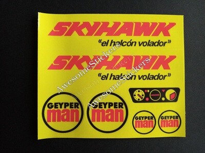 Geyper Man Skyhawk custom repro replacement sticker DIE CUT