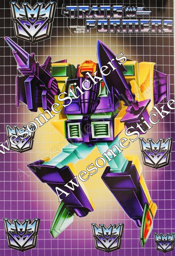 Transformers Blitzwing character approx. 15 x 11 cm custom sticker DIE CUT