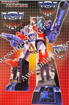 Transformers Fortress Maximus character approx. 15 x 11 cm custom sticker DIE CUT