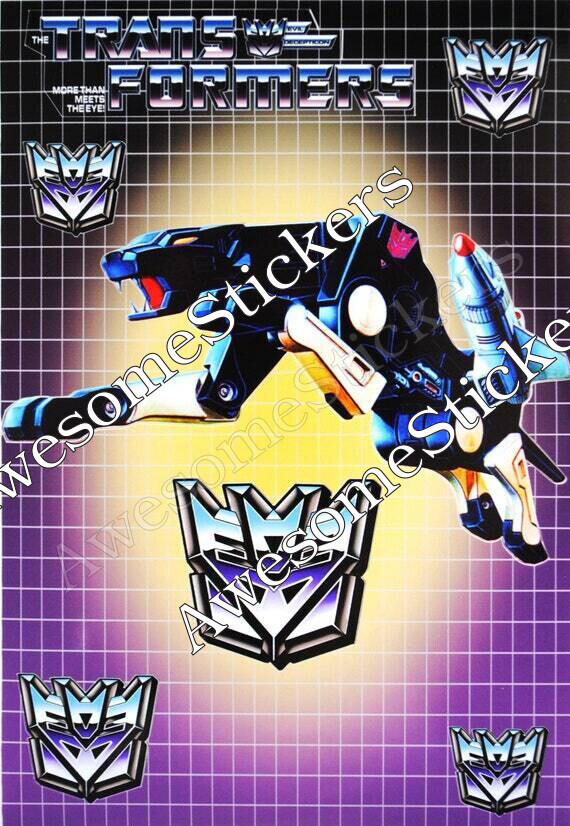 Transformers Ravage character approx. 15 x 11 cm custom sticker DIE CUT