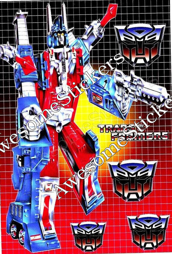 Transformers Ultra Magnus character 15 x 11 cm custom repro sticker DIE CUT