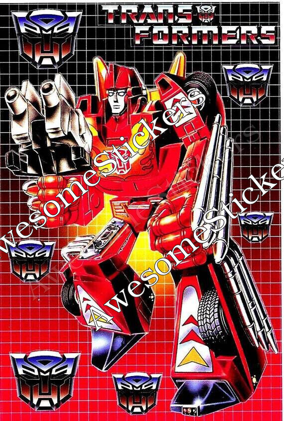 Transformers Hot Rod character 15 x 11 cm custom repro sticker DIE CUT