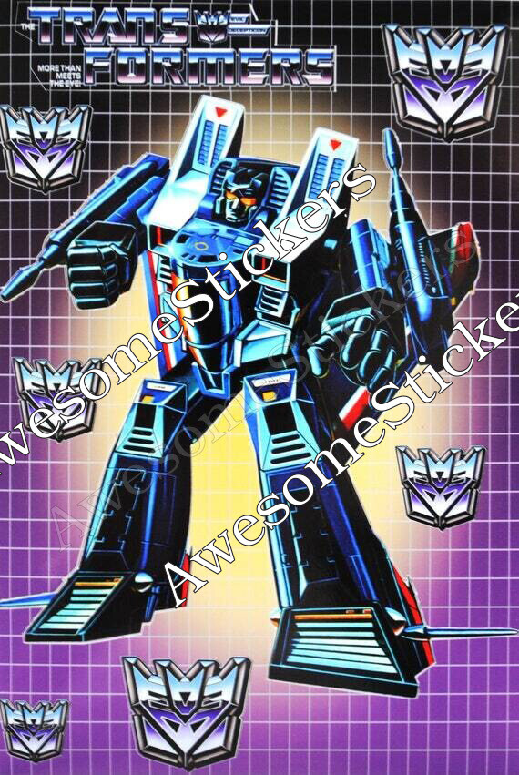 Transformers Thundercracker character approx. 15 x 11 cm custom repro sticker DIE CUT
