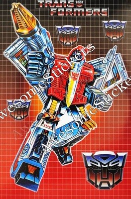 Transformers Swoop character approx. 15 x 11 cm custom repro sticker DIE CUT