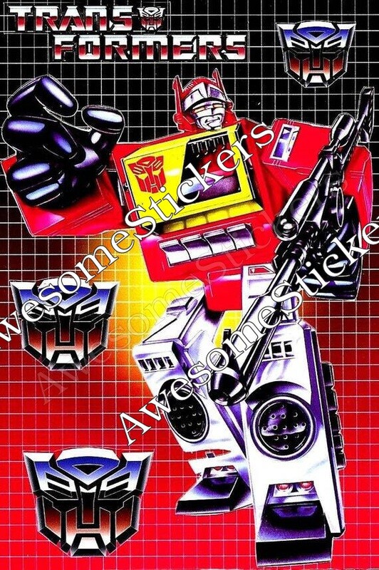 Transformers Blaster character approx. 15 x 11 cm custom repro sticker DIE CUT