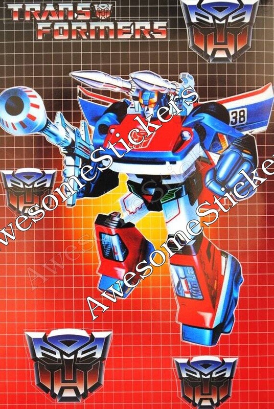 Transformers Smoke Screen character approx. 15 x 11 cm custom repro sticker DIE CUT