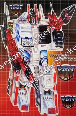 Transformers Metroplex character approx. 15 x 11 cm custom repro sticker DIE CUT
