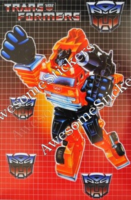 Transformers Grapple character approx. 15 x 11 cm custom repro sticker DIE CUT