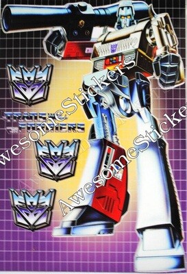 Transformers Megatron character approx. 15 x 11 cm custom repro sticker DIE CUT