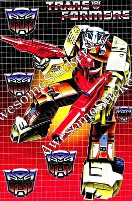 Transformers Chromodome character approx. 15 x 11 cm custom repro  sticker DIE CUT