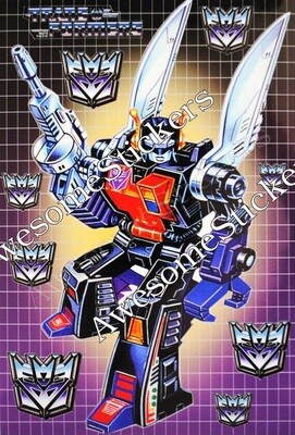 Transformers Kickback character approx. 15 x 11 cm custom repro sticker DIE CUT