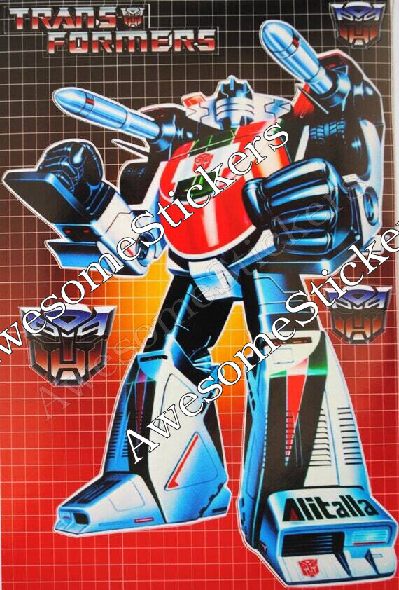 Transformers Wheeljack character approx. 15 x 11 cm custom repro sticker DIE CUT