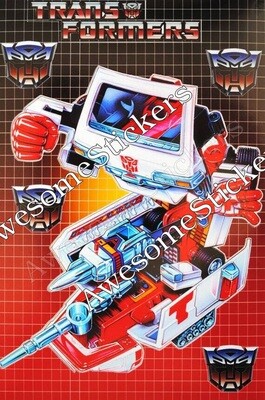 Transformers Ratchet character approx. 15 x 11 cm custom repro sticker DIE CUT