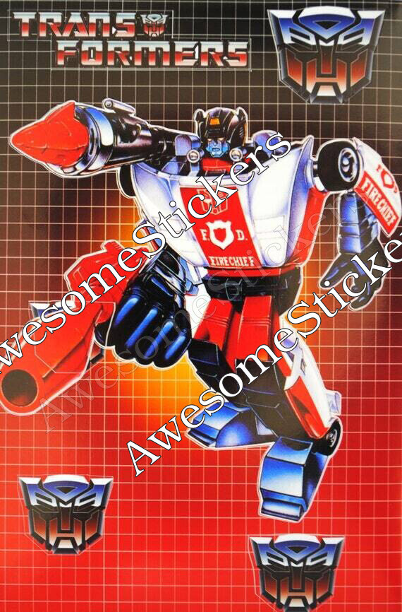 Transformers Red Alert character approx. 15 x 11 cm custom repro sticker DIE CUT