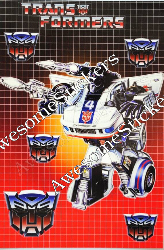 Transformers Jazz character approx. 15 x 11 cm custom repro sticker DIE CUT