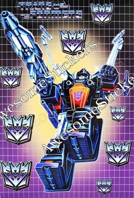 Transformers Shrapnel character approx. 15 x 11 cm custom repro sticker DIE CUT