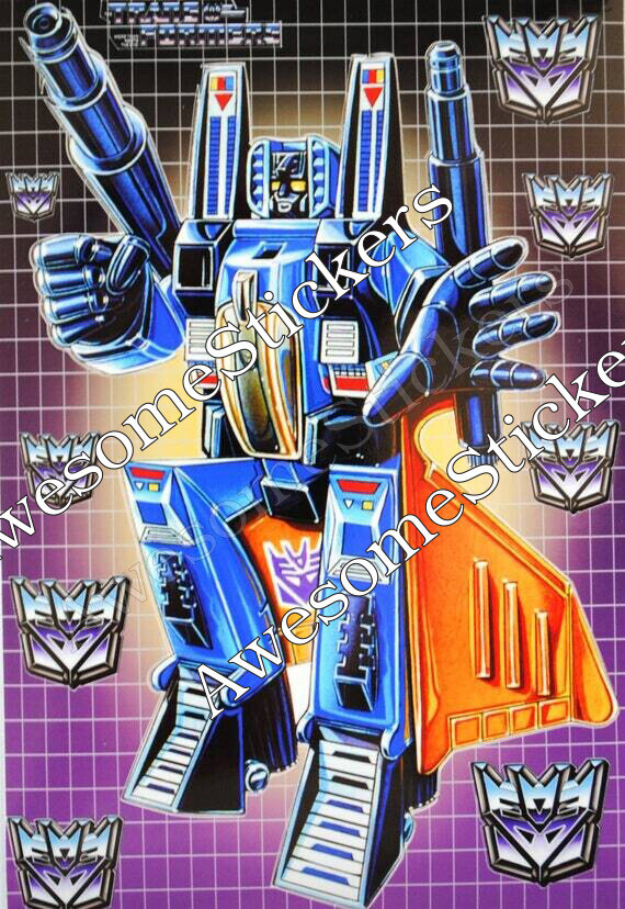 Transformers Cyclonus character approx. 15 x 11 cm custom repro sticker DIE CUT