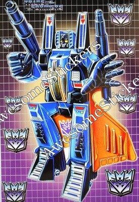Transformers Cyclonus character approx. 15 x 11 cm custom repro sticker DIE CUT