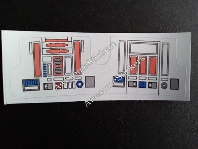 Star Wars R5 D4 custom vtg replacement sticker R5-D4 DIE CUT