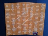 Star Wars Name Charts Orange/White custom repro stickers DIE CUT