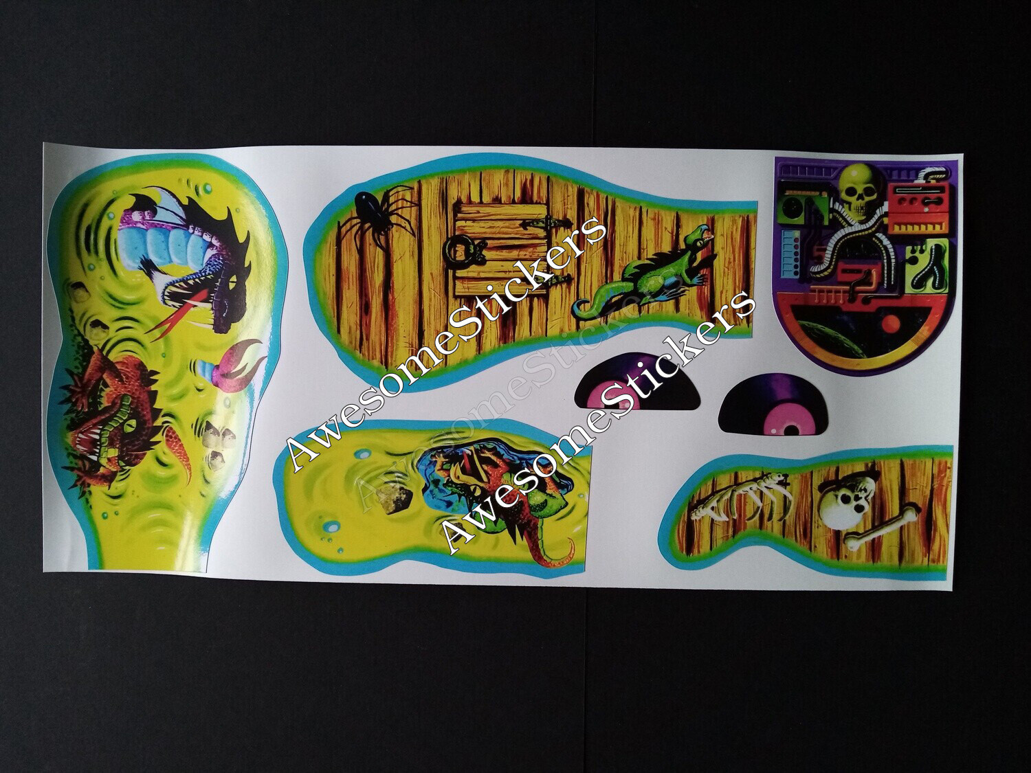 MOTU Snake Mountain He Man vintage He-Man custom repro stickers DIE CUT
