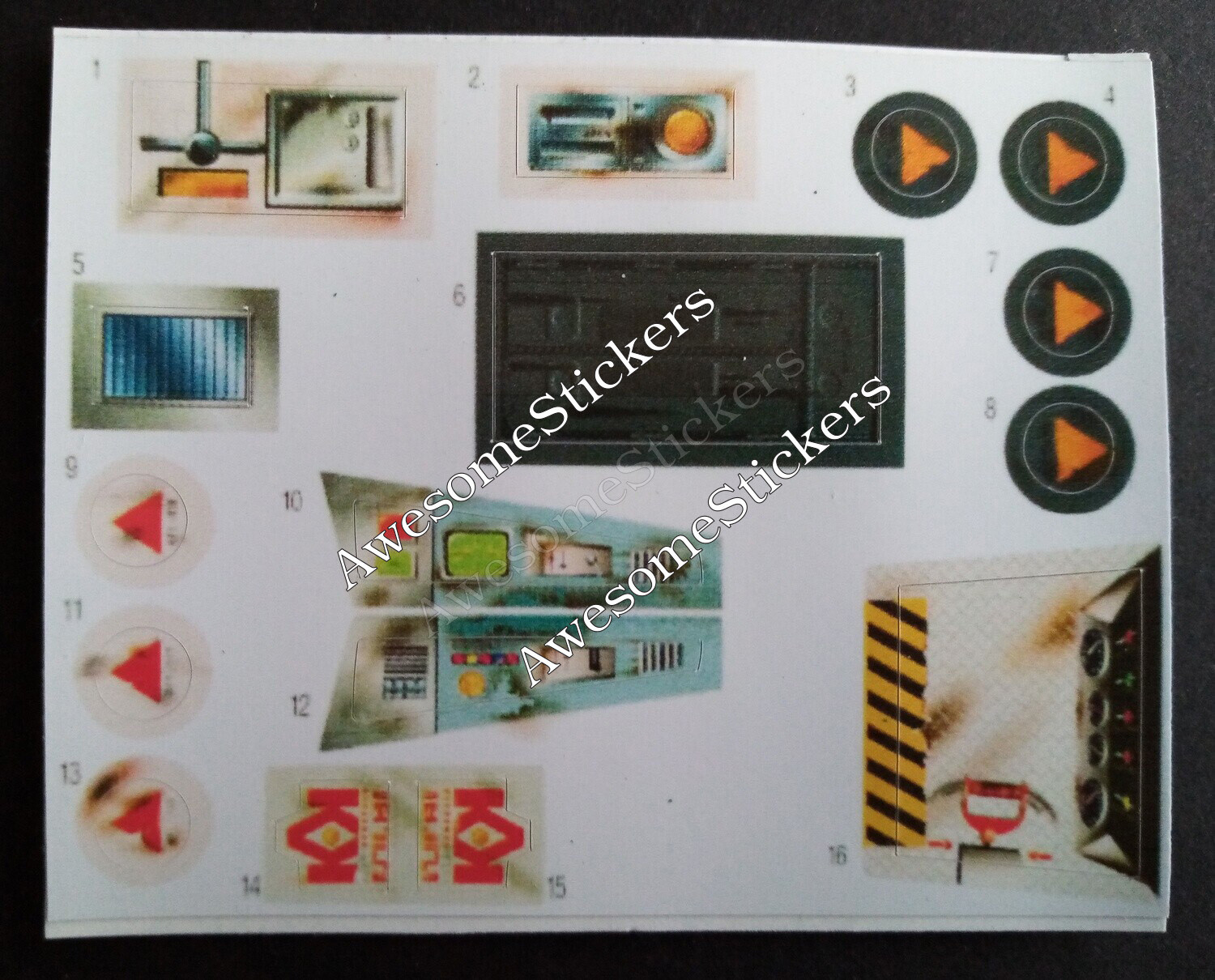 Star Wars Power of the Force Air Speeder vintage custom stickers DIE CUT