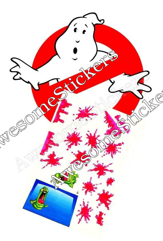 Ghostbusters Ecto 1a Slime Window custom repro stickers labels decals DIE CUT