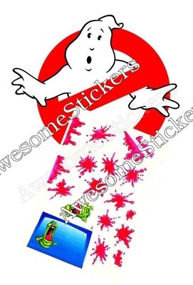 Ghostbusters Ecto 1a Slime Window custom repro stickers labels decals DIE CUT