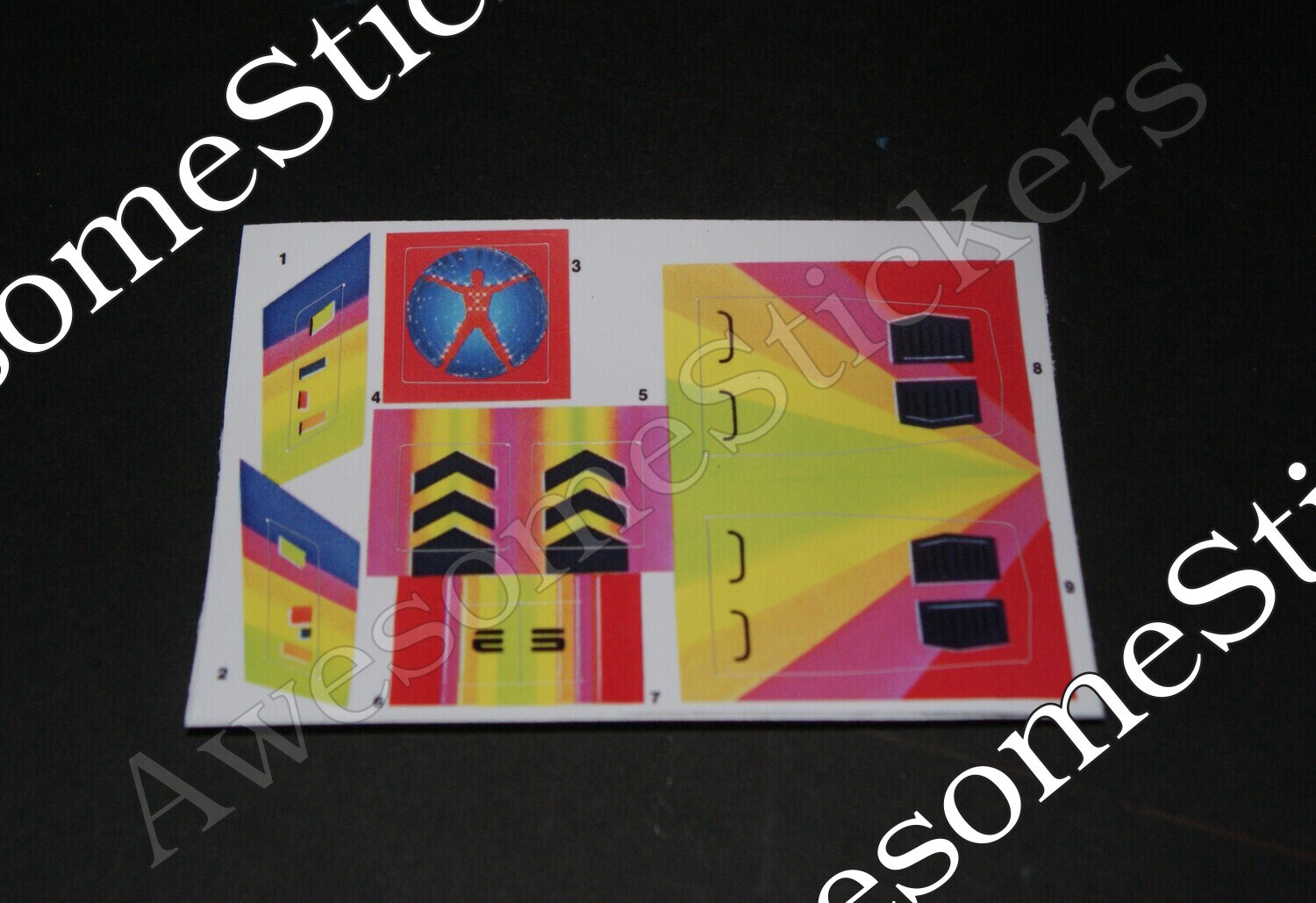 The Centurions Wild Weasel custom repro sticker sheet DIE CUT