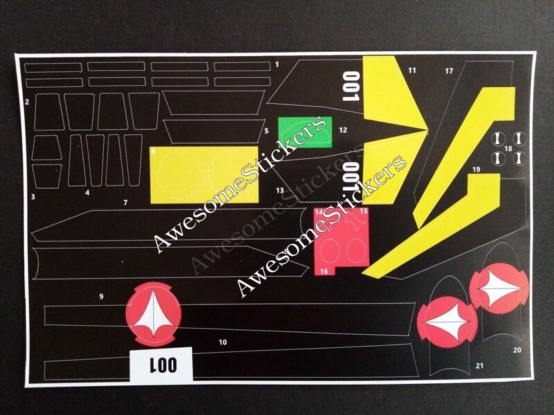 Exosquad Robotech Veritech Jet custom repro vinyl stickers decals labels pre cut replacement  stickers DIE CUT