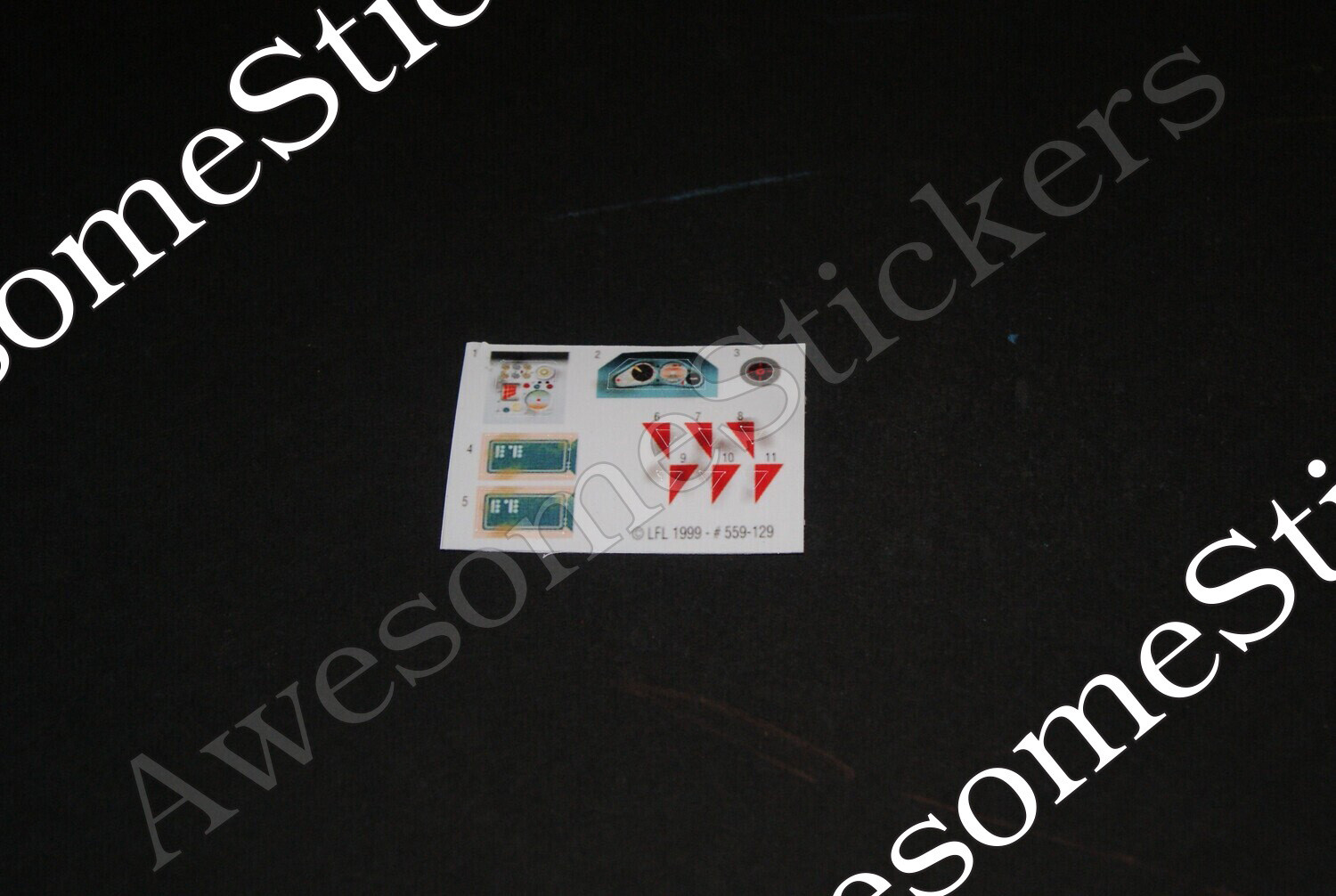 Star Wars Flash Speeder custom orange stickers labels decals DIE CUT