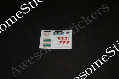 Star Wars Flash Speeder custom orange stickers labels decals DIE CUT