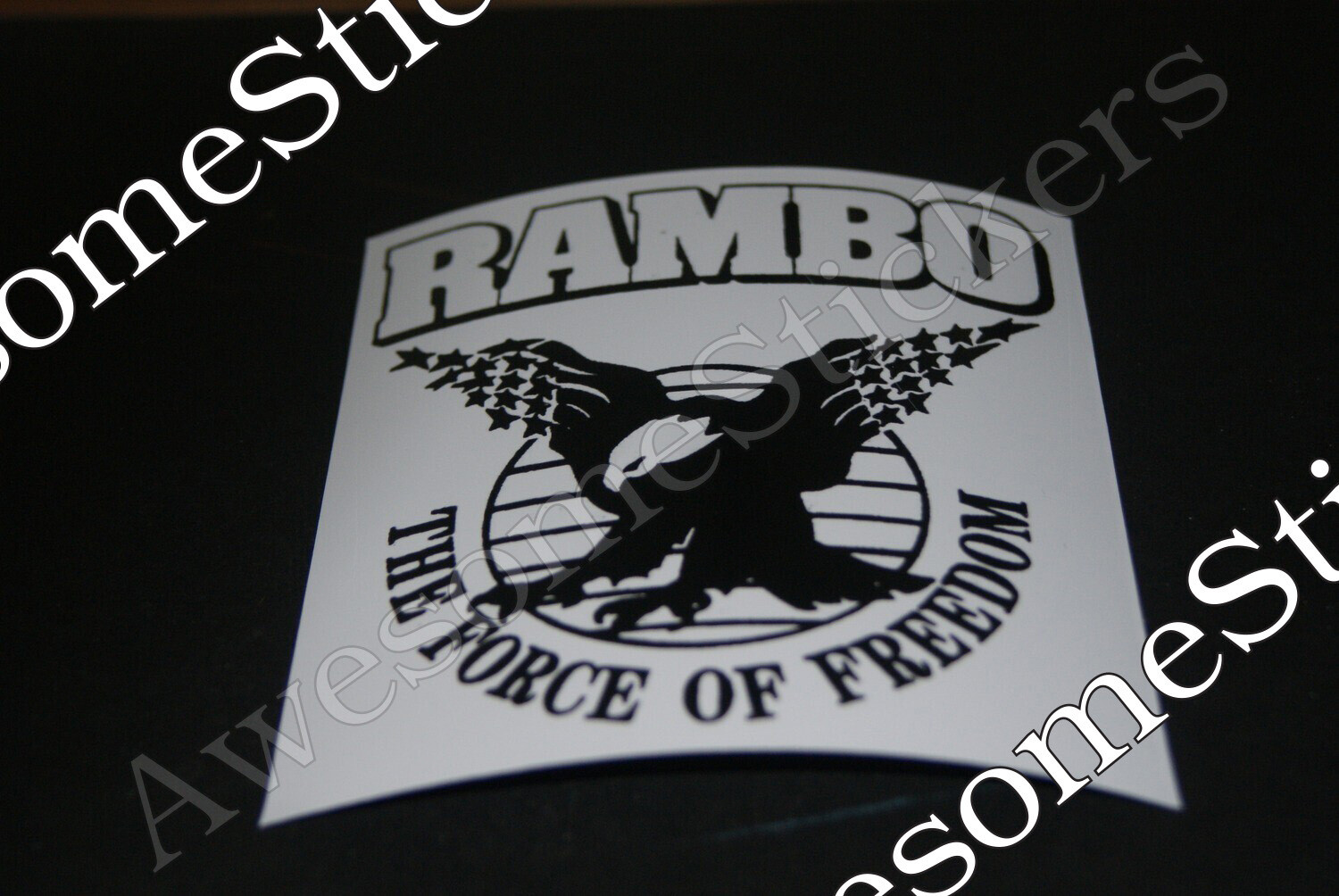 Rambo The Force of Freedom custom repro sticker 12 x 10cm...die cut