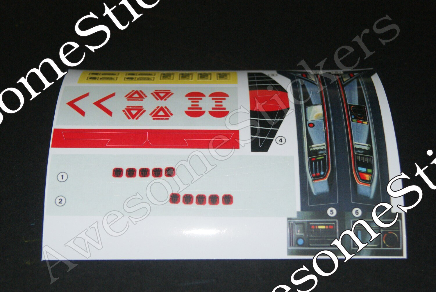 Captain Power Powerjet custom repro replacement sticker sheet DIE CUT