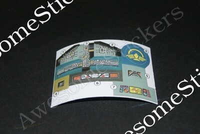 Captain Power Blaster Pack custom repro replacement sticker sheet DIE CUT