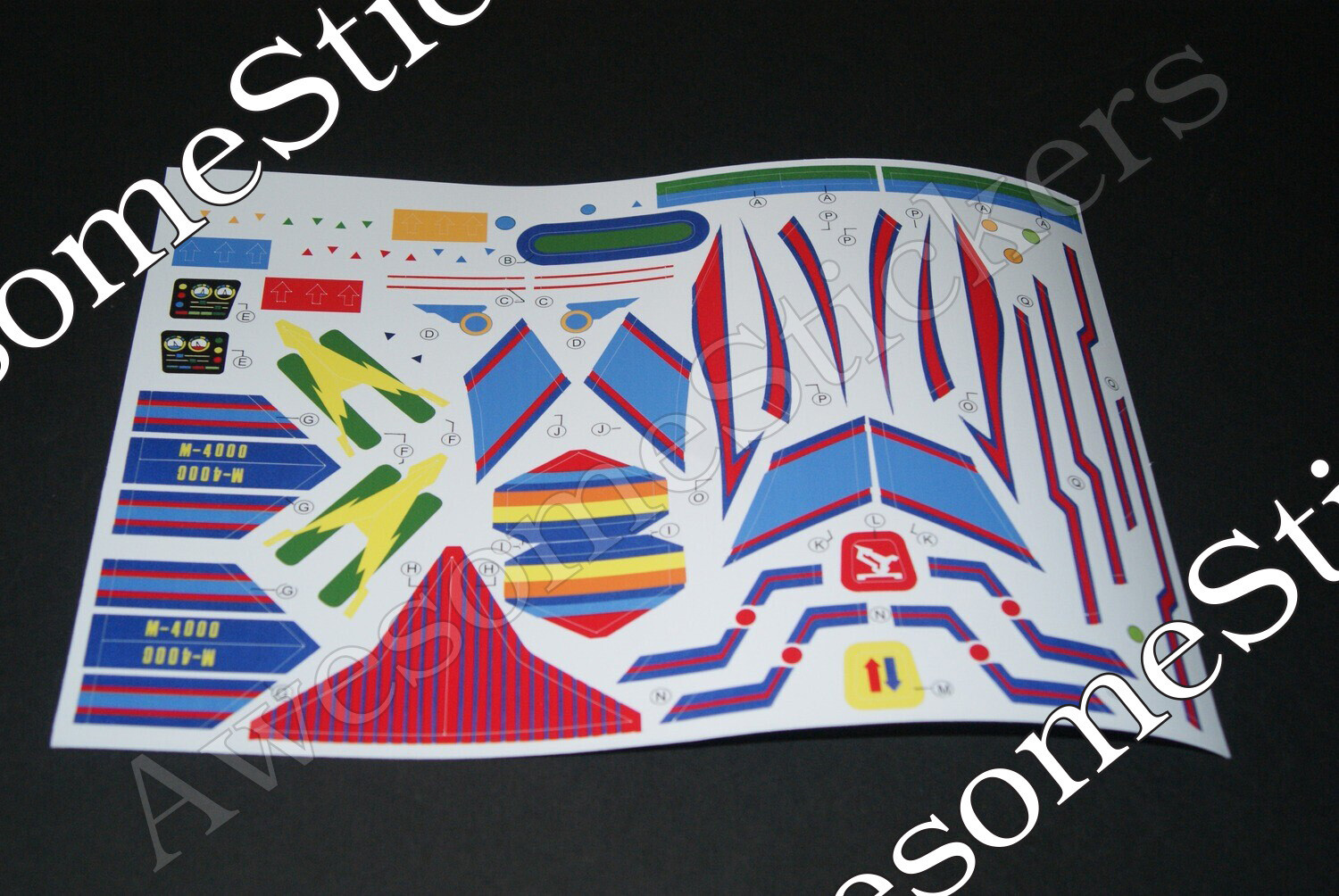 Micronauts Battle Cruiser custom repro stickers decals labels DIE CUT