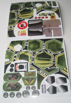 TMNT Assault Van 2014 replacement custom repro stickers DIE CUT