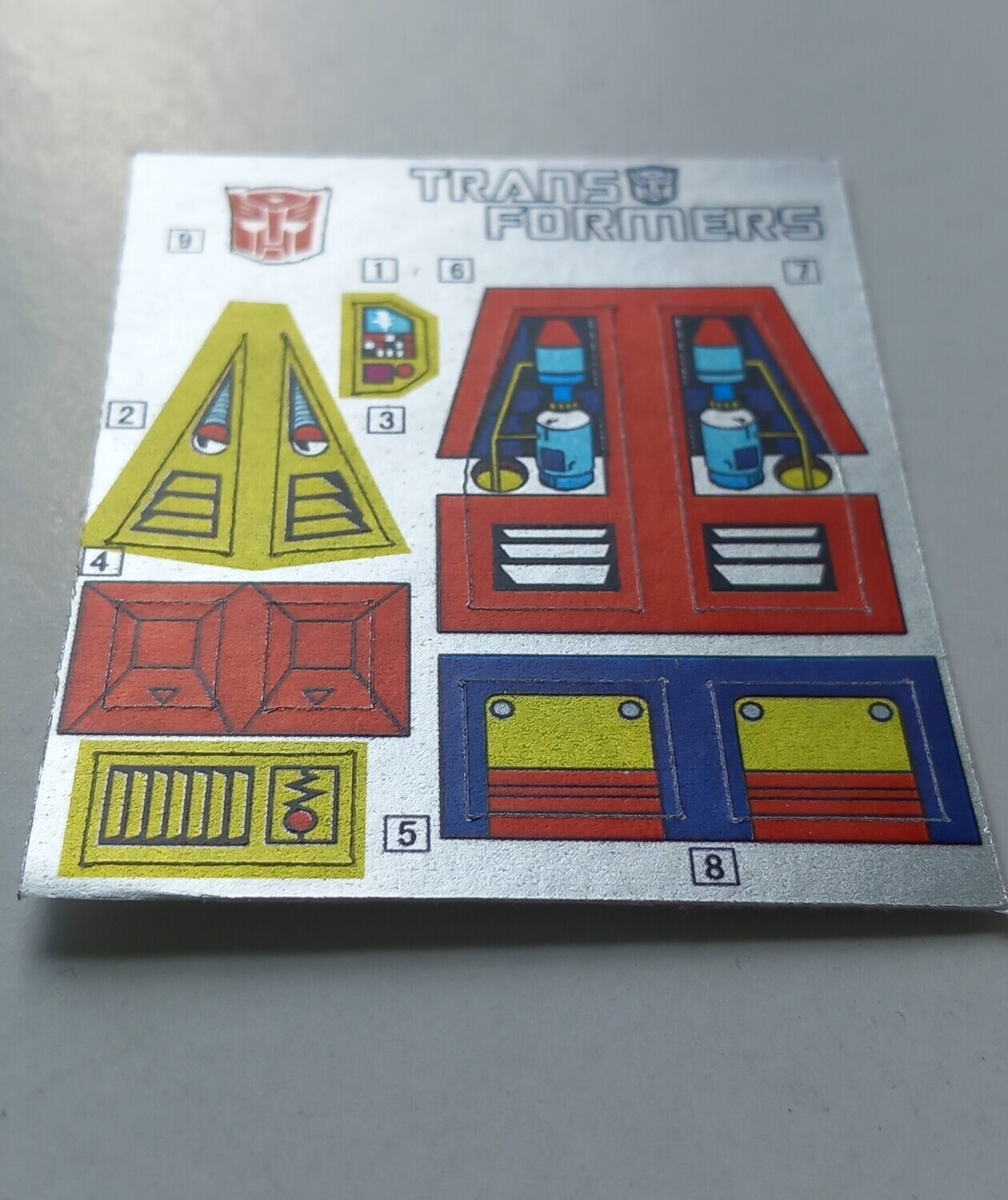 Transformers Autobot Jumpstarter Twin Twist G1 replacement custom repro sticker sheet DIE CUT
