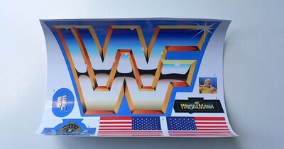 WWF Wrestling ring custom replacement sticker DIE CUT