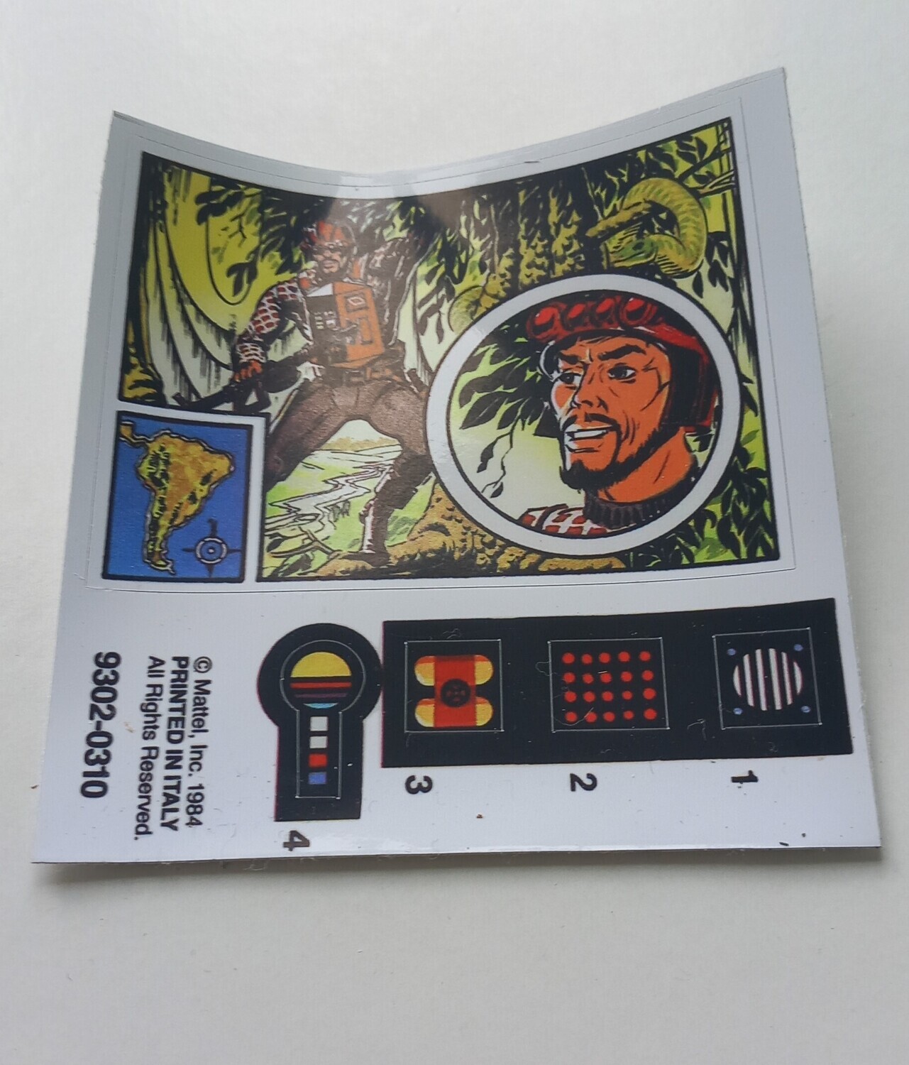Big Jim Baron Fangg replacement custom repro stickers DIE CUT