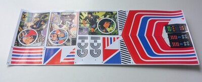 Big Jim Helicopter Command Copter replacement custom repro stickers DIE CUT
