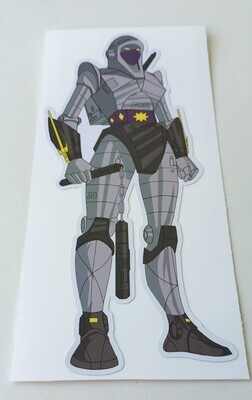 Transformers Night Bird character MOTU He Man vintage custom repro sticker DIE CUT