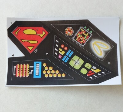 Super Powers Supermobile 1984 vintage custom repro sticker DIE CUT 80&#39;s